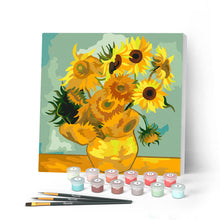 Afbeelding in Gallery-weergave laden, Mini Schilderen op Nummer met Frame - Van Gogh - Zonnebloemen