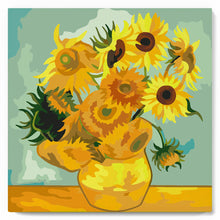 Afbeelding in Gallery-weergave laden, Mini Schilderen op Nummer met Frame - Van Gogh - Zonnebloemen