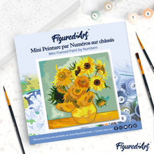Afbeelding in Gallery-weergave laden, Mini Schilderen op Nummer met Frame - Van Gogh - Zonnebloemen