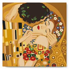 Afbeelding in Gallery-weergave laden, Mini Schilderen op Nummer met Frame - De kus - Klimt
