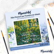 Afbeelding in Gallery-weergave laden, Mini Schilderen op Nummer met Frame - Waterlelies en Japanse brug - Monet