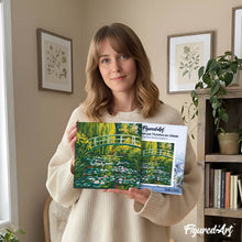 Afbeelding in Gallery-weergave laden, Mini Schilderen op Nummer met Frame - Waterlelies en Japanse brug - Monet