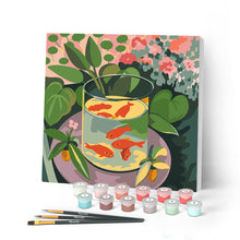 Afbeelding in Gallery-weergave laden, Mini Schilderen op Nummer met Frame - De goudvissen - Matisse