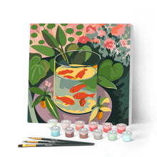 Afbeelding in Gallery-weergave laden, Mini Schilderen op Nummer met Frame - De goudvissen - Matisse