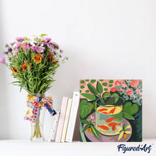 Afbeelding in Gallery-weergave laden, Mini Schilderen op Nummer met Frame - De goudvissen - Matisse