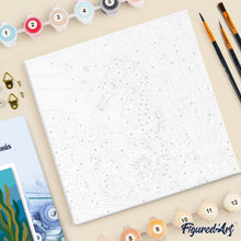 Afbeelding in Gallery-weergave laden, Mini Schilderen op Nummer met Frame - Zeepaardje