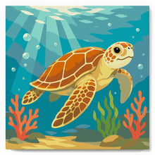 Afbeelding in Gallery-weergave laden, Mini Schilderen op Nummer met Frame - Schildpad
