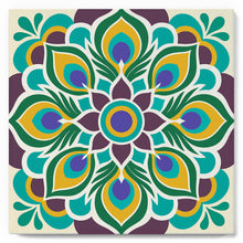 Afbeelding in Gallery-weergave laden, Mini Schilderen op Nummer met Frame - Pauwenmandala