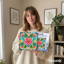 Afbeelding in Gallery-weergave laden, Mini Schilderen op Nummer met Frame - Hibiscusmandala