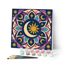 Afbeelding in Gallery-weergave laden, Mini Schilderen op Nummer met Frame - Hemelse mandala
