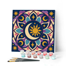 Afbeelding in Gallery-weergave laden, Mini Schilderen op Nummer met Frame - Hemelse mandala