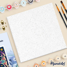 Afbeelding in Gallery-weergave laden, Mini Schilderen op Nummer met Frame - Hemelse mandala