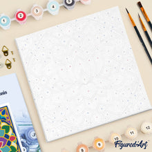 Afbeelding in Gallery-weergave laden, Mini Schilderen op Nummer met Frame - Lotusmandala