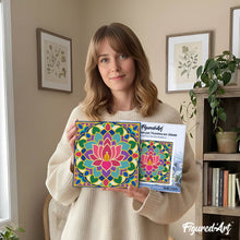 Afbeelding in Gallery-weergave laden, Mini Schilderen op Nummer met Frame - Lotusmandala
