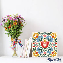 Afbeelding in Gallery-weergave laden, Mini Schilderen op Nummer met Frame - Bloemenmandala