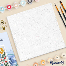 Afbeelding in Gallery-weergave laden, Mini Schilderen op Nummer met Frame - Bloemenmandala