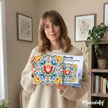 Afbeelding in Gallery-weergave laden, Mini Schilderen op Nummer met Frame - Bloemenmandala