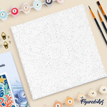 Afbeelding in Gallery-weergave laden, Mini Schilderen op Nummer met Frame - Schelpenmandala