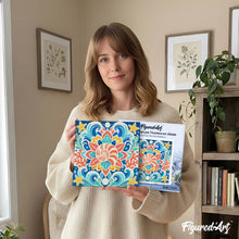 Afbeelding in Gallery-weergave laden, Mini Schilderen op Nummer met Frame - Schelpenmandala