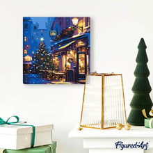 Afbeelding in Gallery-weergave laden, Mini Schilderen op Nummer met Frame - Feestelijk nachtcafé