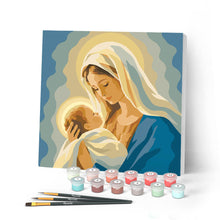 Afbeelding in Gallery-weergave laden, Mini Schilderen op Nummer met Frame - Maria-gebed