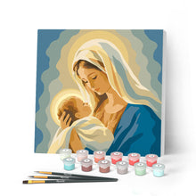 Afbeelding in Gallery-weergave laden, Mini Schilderen op Nummer met Frame - Maria-gebed