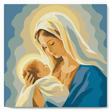 Afbeelding in Gallery-weergave laden, Mini Schilderen op Nummer met Frame - Maria-gebed