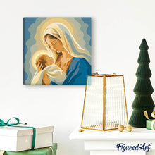 Afbeelding in Gallery-weergave laden, Mini Schilderen op Nummer met Frame - Maria-gebed