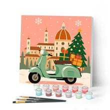 Afbeelding in Gallery-weergave laden, Mini Schilderen op Nummer met Frame - Kerstmis in Florence