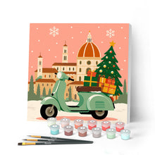 Afbeelding in Gallery-weergave laden, Mini Schilderen op Nummer met Frame - Kerstmis in Florence