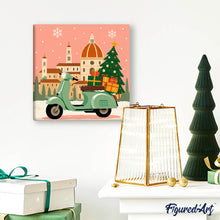 Afbeelding in Gallery-weergave laden, Mini Schilderen op Nummer met Frame - Kerstmis in Florence