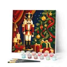 Afbeelding in Gallery-weergave laden, Mini Schilderen op Nummer met Frame - Kerstnotenkraker
