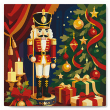Afbeelding in Gallery-weergave laden, Mini Schilderen op Nummer met Frame - Kerstnotenkraker