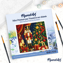 Afbeelding in Gallery-weergave laden, Mini Schilderen op Nummer met Frame - Kerstnotenkraker