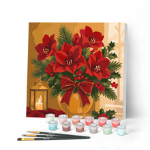 Afbeelding in Gallery-weergave laden, Mini Schilderen op Nummer met Frame - Kerststerren