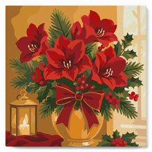 Afbeelding in Gallery-weergave laden, Mini Schilderen op Nummer met Frame - Kerststerren