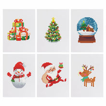 Afbeelding in Gallery-weergave laden, Mini Diamond Painting 15x20cm (6 stuks) - Feestelijke Kerst
