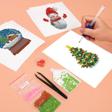 Afbeelding in Gallery-weergave laden, Mini Diamond Painting 15x20cm (6 stuks) - Feestelijke Kerst