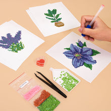 Afbeelding in Gallery-weergave laden, Mini Diamond Painting 15x20cm (6 stuks) - Bloemen en Potplanten