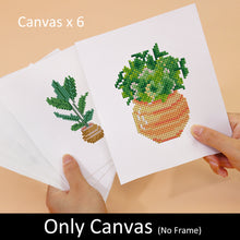 Afbeelding in Gallery-weergave laden, Mini Diamond Painting 15x20cm (6 stuks) - Bloemen en Potplanten