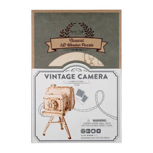 Afbeelding in Gallery-weergave laden, 3D Puzzel - Vintage Camera