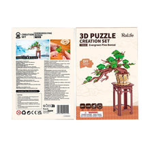 Afbeelding in Gallery-weergave laden, 3D Puzzel - Altijdgroene Pijnboom Bonsai