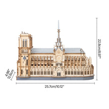 Afbeelding in Gallery-weergave laden, 3D Puzzel - Kathedraal van Parijs