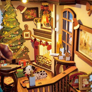 Book Nook - Kersttafereel Binnen
