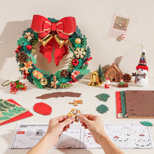 Afbeelding in Gallery-weergave laden, 3D Puzzel - Kerstkrans