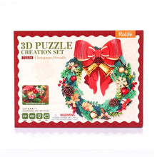 Afbeelding in Gallery-weergave laden, 3D Puzzel - Kerstkrans