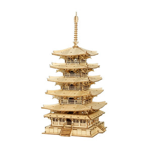 3D Puzzel - Pagode met Vijf Verdiepingen