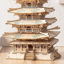 Afbeelding in Gallery-weergave laden, 3D Puzzel - Pagode met Vijf Verdiepingen