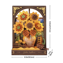 Afbeelding in Gallery-weergave laden, 3D Puzzel - Gouden Zonnebloem