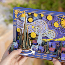 Afbeelding in Gallery-weergave laden, 3D Puzzel - De Sterrennacht
